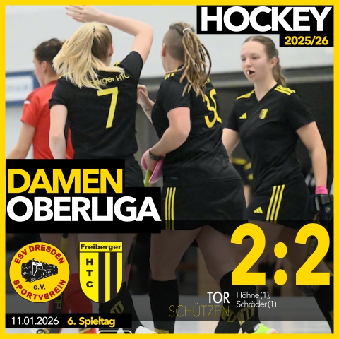 Hockey: Damen holen Punkt im Kampf um die Treppchenplätze