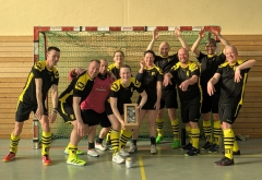Bergstadtknüppel verteidigen Pokal in Leipzig.